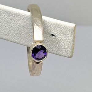 Handcrafted Amethyst Sterling Silver Ring